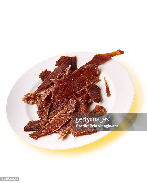 beef jerky - beef jerky stock pictures, royalty-free photos & images