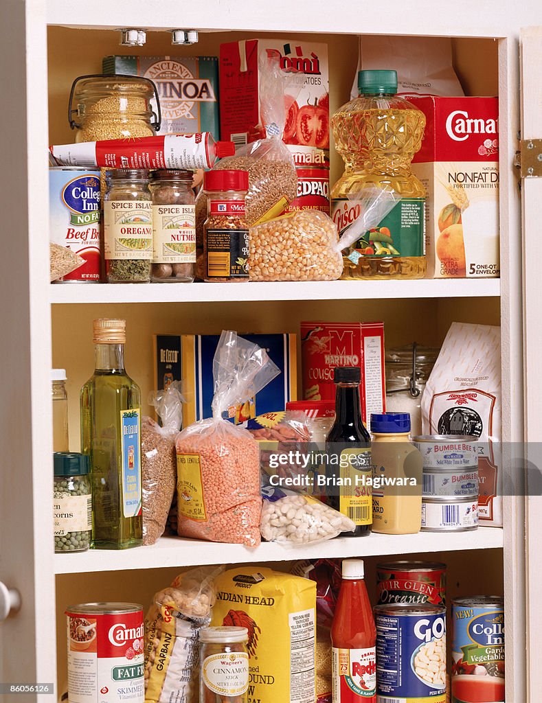 Health food in a pantry