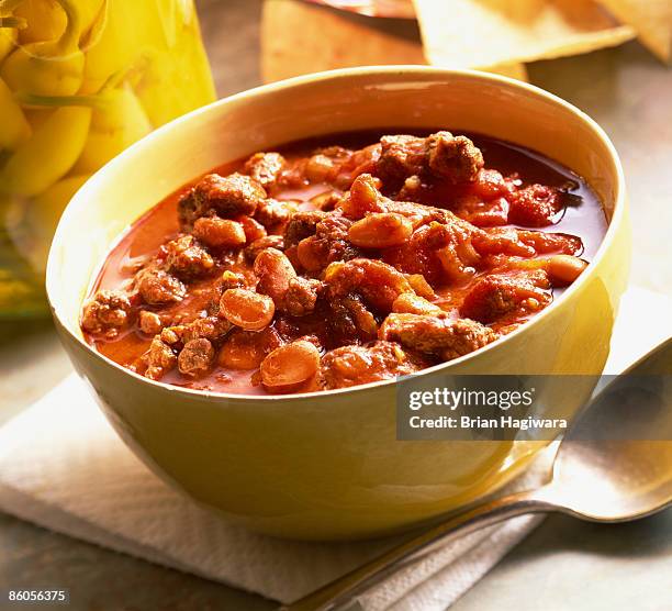 chili - chili con carne stockfoto's en -beelden