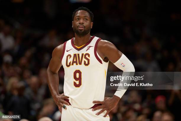 Cleveland Cavaliers Dwyane Wade during preseason game vs Indiana Pacers at Quicken Loans Arena. Cleveland, OH 10/6/2017 CREDIT: David E. Klutho