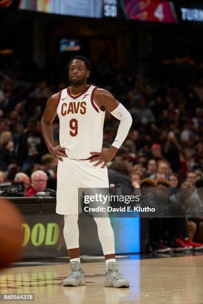 Cleveland Cavaliers Dwyane Wade during preseason game vs Indiana Pacers at Quicken Loans Arena. Cleveland, OH 10/6/2017 CREDIT: David E. Klutho