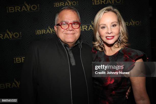 Armando Lucas Correa and Yaz Hernández Attend The 2017 HPRA Bravo Awards at Lotte New York Palace on October 11, 2017 in New York City.