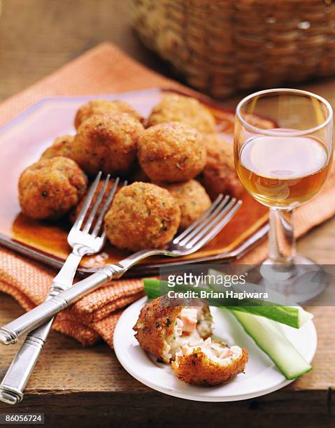 arancini di riso - rice ball stock pictures, royalty-free photos & images