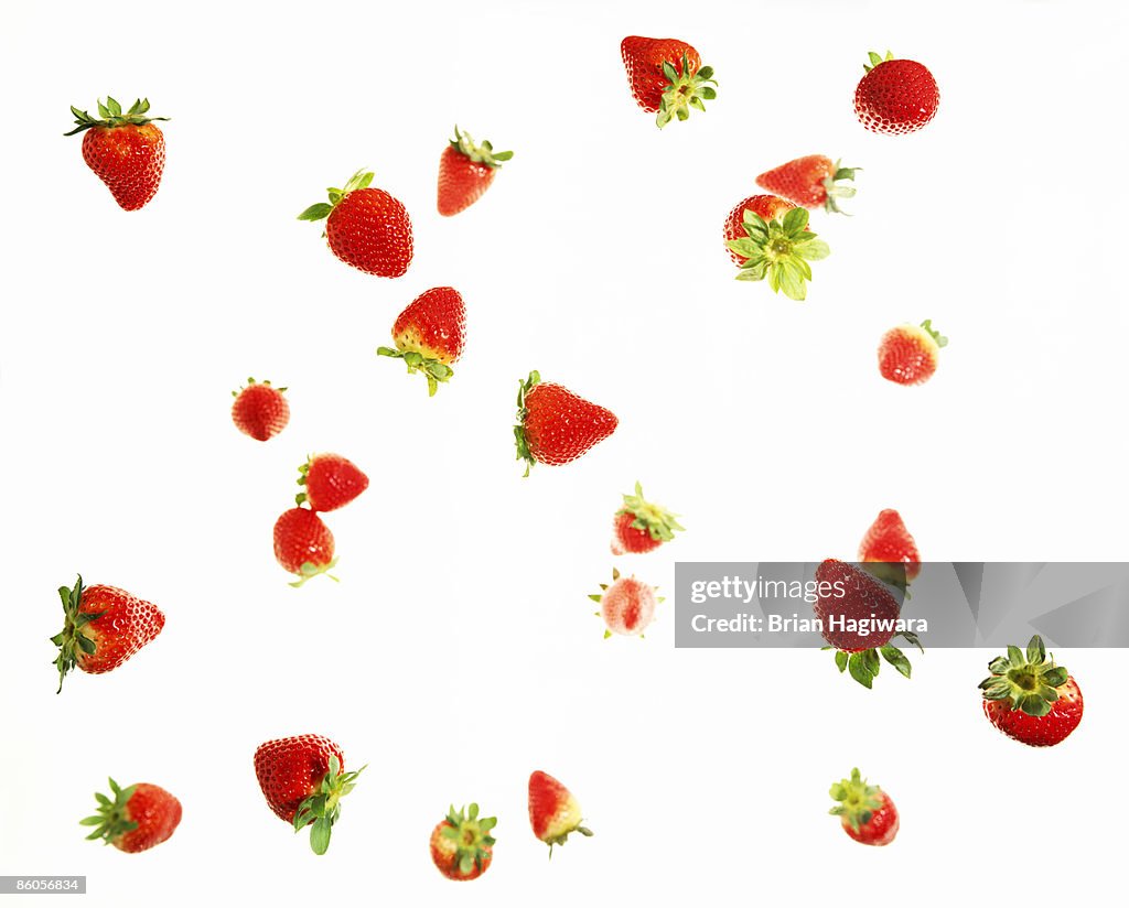 Falling strawberries