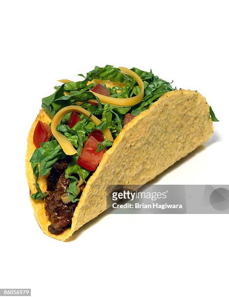 beef taco - taco stock pictures, royalty-free photos & images