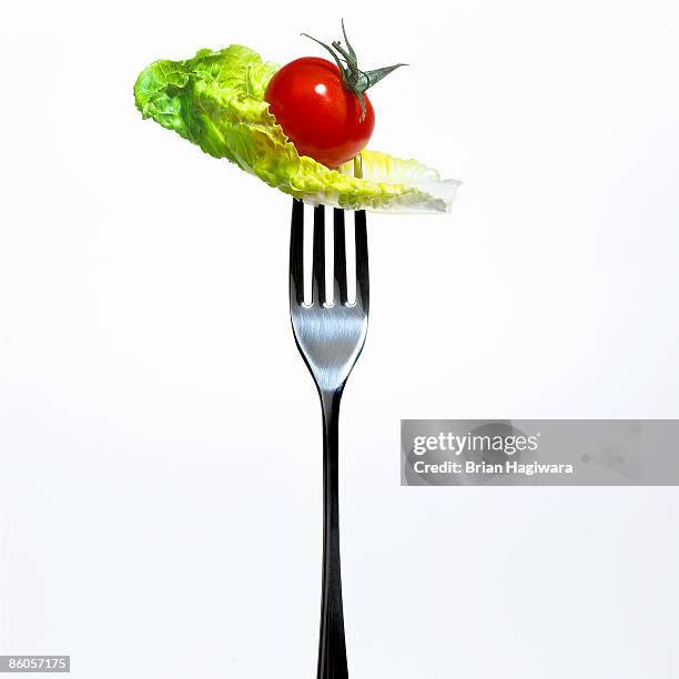 salad on fork - salad isolated stock pictures, royalty-free photos & images