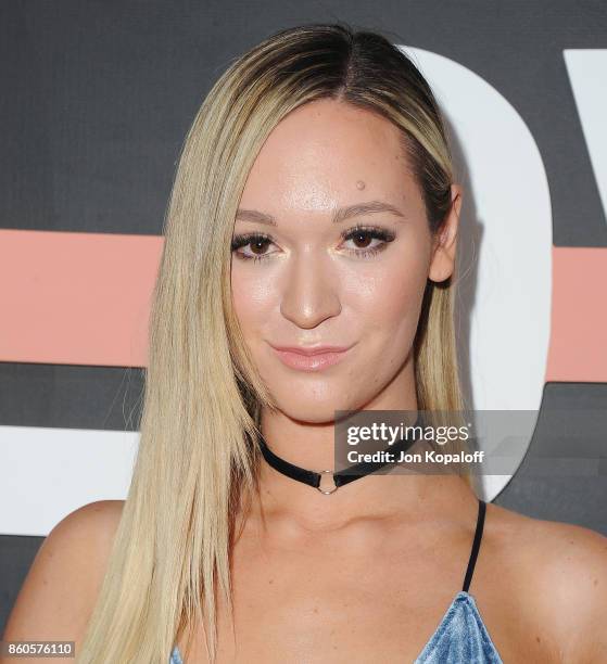 Alisha Marie arrives at the premiere of YouTube's "Demi Lovato: Simply Complicated" on October 11, 2017 at the Fonda Theatre in Los Angeles,...