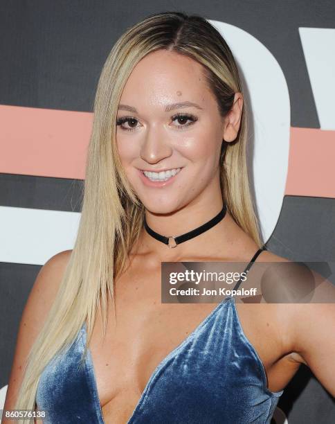 Alisha Marie arrives at the premiere of YouTube's "Demi Lovato: Simply Complicated" on October 11, 2017 at the Fonda Theatre in Los Angeles,...