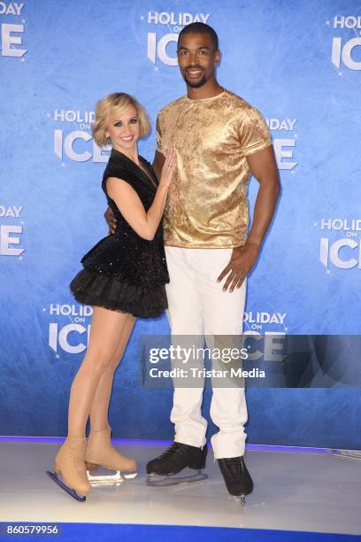 Annette Dytrt and Yannick Bonheur during the Holiday on Ice Season Opening 2017/18 at Volksbank Arena on October 12, 2017 in Hamburg, Germany.