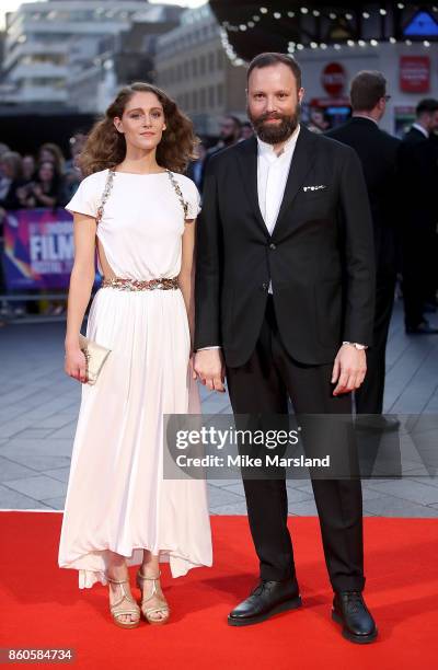 Director Yorgos Lanthimos and wife Ariane Labed attend the Headline Gala Screening & UK Premiere of "Killing of a Sacred Deer" during the 61st BFI...