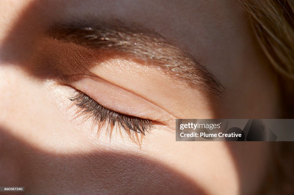 Close up of woman's eye