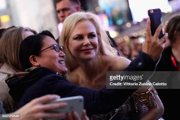 Actress Nicole Kidman poses for photographs as she attends the Headline Gala Screening & UK Premiere of "Killing of a Sacred Deer" during the 61st...