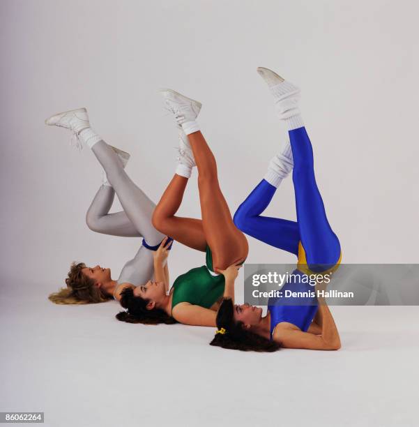 Women doing aerobic exercise