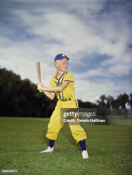 Young Boy Playing Baseball