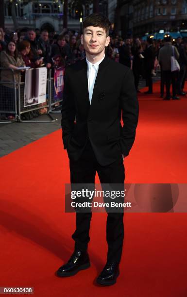 Barry Keoghan attends the Headline Gala Screening & UK Premiere of "Killing of a Sacred Deer" during the 61st BFI London Film Festival on October 12,...