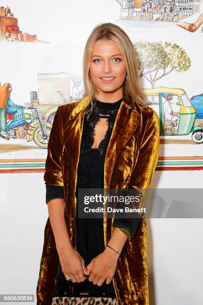 Lily Travers attends the Travels to My Elephant racer send-off party hosted by Ruth Ganesh, Ben Elliot and Waris Ahluwalia in association with The...