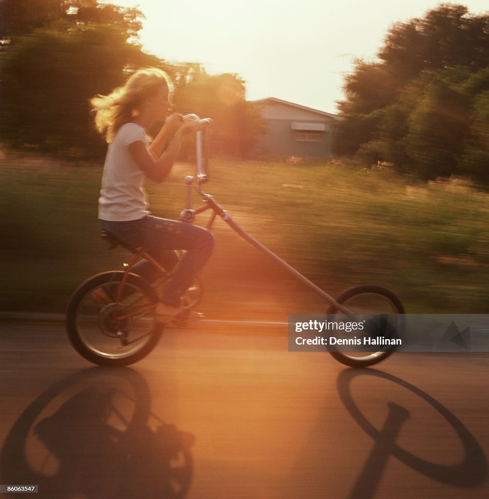 Girl riding bike