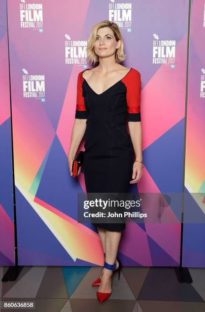 Jodie Whittaker attends a screening "Journey Man" during the 61st BFI London Film Festival on October 12, 2017 in London, England.