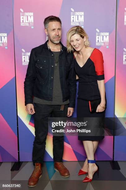 Paddy Considine and Jodie Whittaker attend a screening "Journey Man" during the 61st BFI London Film Festival on October 12, 2017 in London, England.