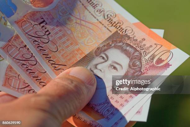 new ten pound note released 2017 - balance finance minimal stock pictures, royalty-free photos & images