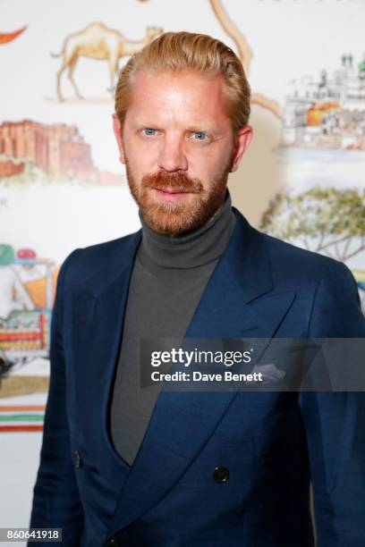 Alistair Guy attends the Travels to My Elephant racer send-off party hosted by Ruth Ganesh, Ben Elliot and Waris Ahluwalia in association with The...