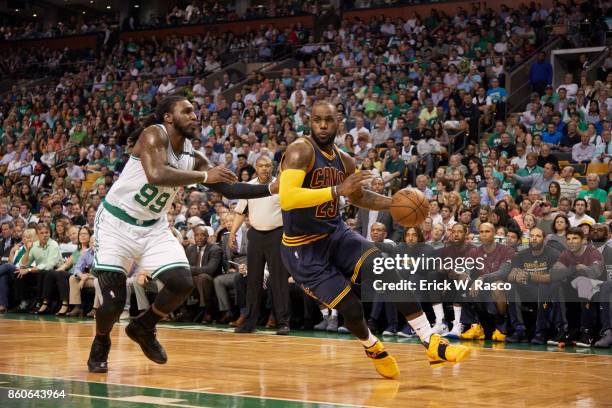 Playoffs: Cleveland Cavaliers LeBron James in action vs Boston Celtics Jae Crowder at TD Garden. Game 2. Boston, MA 5/19/2017 CREDIT: Erick W. Rasco