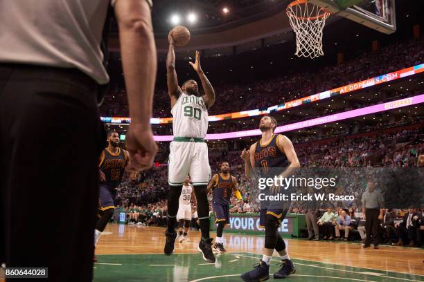 Playoffs: Boston Celtics Amir Johnson in action vs Cleveland Cavaliers at TD Garden. Game 2. Boston, MA 5/19/2017 CREDIT: Erick W. Rasco