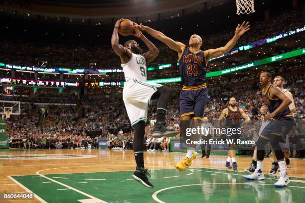 Playoffs: Boston Celtics Amir Johnson in action vs Cleveland Cavaliers Richard Jefferson at TD Garden. Game 2. Boston, MA 5/19/2017 CREDIT: Erick W....