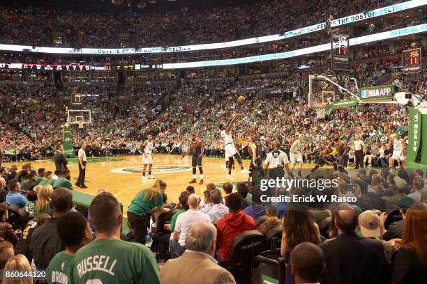 Playoffs: Boston Celtics Jaylen Brown in action vs Cleveland Cavaliers at TD Garden. Game 2. Boston, MA 5/19/2017 CREDIT: Erick W. Rasco