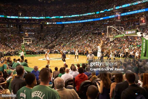 Playoffs: Boston Celtics Kelly Olynyk in action vs Cleveland Cavaliers at TD Garden. Game 2. Boston, MA 5/19/2017 CREDIT: Erick W. Rasco