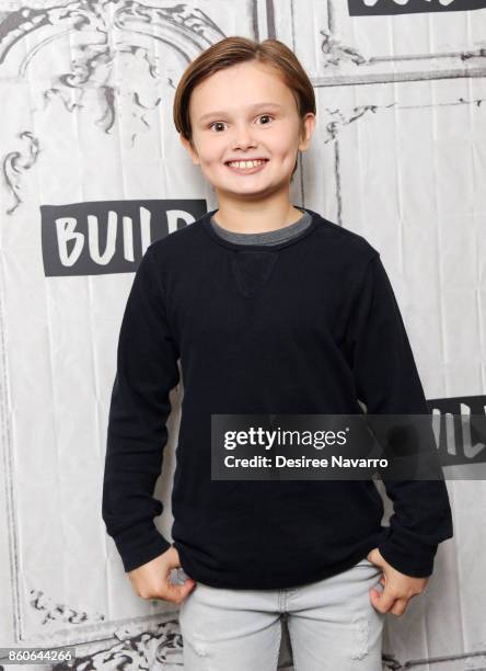 Actor Will Tilston attends Build to discuss 'Goodbye Christopher Robin' at Build Studio on October 12, 2017 in New York City.