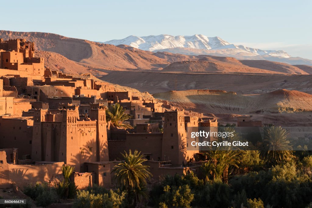 Ait Benhaddou Kasbah at dawn, Morocco