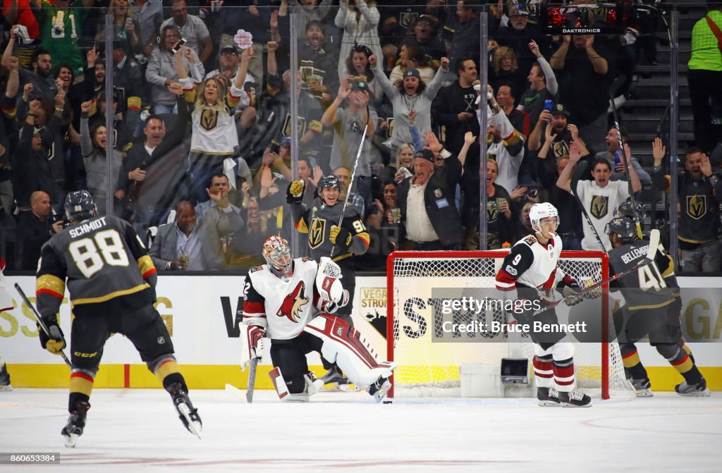 Arizona Coyotes v Vegas Golden Knights