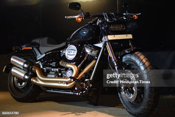 Harley Davidson launches its Fat Bob and Street Bob Bikes at Qla Restaurant, Qutub Minar on October 12, 2017 in New Delhi, India.