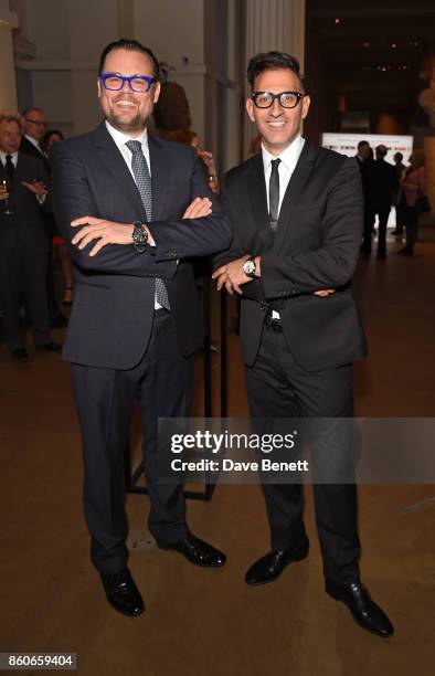 Till Fellrath and Sam Bardaouil attend the Montblanc de la Culture Arts Patronage Award for the work of the Genesis Foundation at The British Museum...