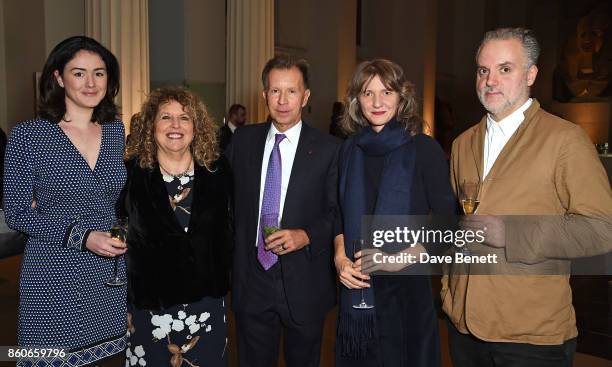 Charlotte Paton, Elyse Dodgson, John Studzinski, Polly Staple and Hadrian Garrard attend the Montblanc de la Culture Arts Patronage Award for the...