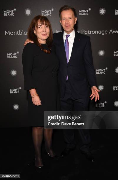 Harriet Capaldi and John Studzinski attend the Montblanc de la Culture Arts Patronage Award for the work of the Genesis Foundation at The British...