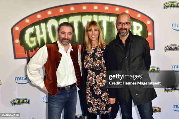 Carin C. Tietze, Tommy Krappweis and Tommy Krappweis during the 'Ghostsitter' event at Palais Lenbach on October 12, 2017 in Munich, Germany.