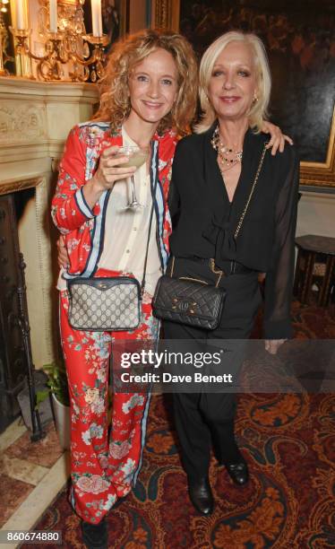 Lara Cazalet and Mary Greenwell attend the PORTER & Lionsgate UK after party for "Film Stars Don't Die In Liverpool" at Mark's Club on October 12,...