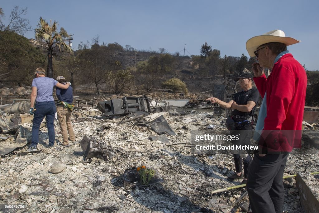 Multiple Wildfires Continue To Ravage Through California Wine Country