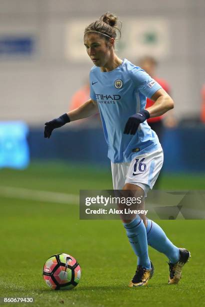 Jane Ross of Manchester City Ladies during the UEFA Women's Champions League match between Manchester City Ladies and St. Polten Ladies at Manchester...