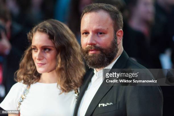 Ariane Labed and Yorgos Lanthimos arrive for the UK film premiere of 'The Killing of a Sacred Deer' at Odeon Leicester Square during the 61st BFI...