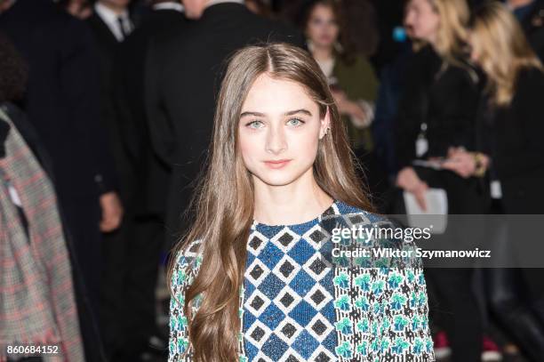 Raffey Cassidy arrives for the UK film premiere of 'The Killing of a Sacred Deer' at Odeon Leicester Square during the 61st BFI London Film Festival....