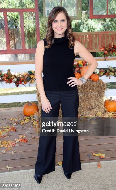 Actress Kellie Martin attends Hallmark's "Home & Family" at Universal Studios Hollywood on October 12, 2017 in Universal City, California.
