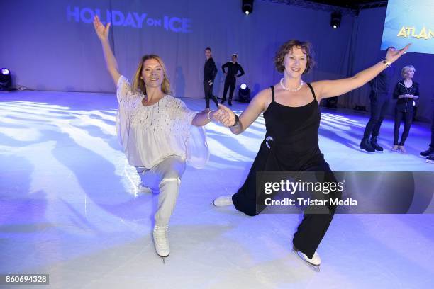 Tanja Szewczenko and Marina Kielmann during the Holiday on Ice Season Opening 2017/18 at Volksbank Arena on October 12, 2017 in Hamburg, Germany.