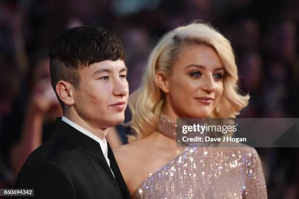 Barry Keoghan and Shona Guerin attend the Headline Gala Screening & UK Premiere of "Killing of a Sacred Deer" during the 61st BFI London Film...