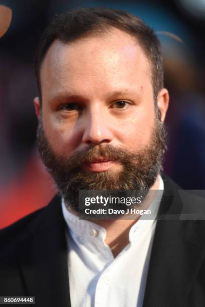 Yorgos Lanthimos attends the Headline Gala Screening & UK Premiere of "Killing of a Sacred Deer" during the 61st BFI London Film Festival on October...