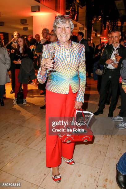 Former rallye driver Heidi Hetzer during the KaDeWe X Hugo Boss Evening With Lewis Hamilton on October 12, 2017 in Berlin, Germany.