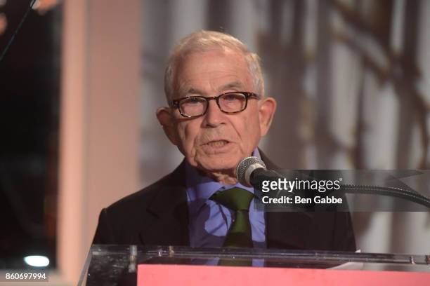 Owner, Advance Publications Donald Newhouse speaks on stage during The Association for Frontotemporal Degeneration's Hope Rising Benefit at The...