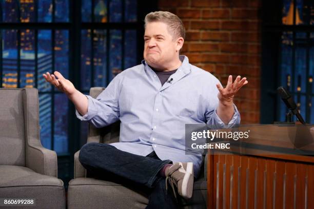 Episode 594 -- Pictured: Comedian Patton Oswalt during an interview on October 12, 2017 --